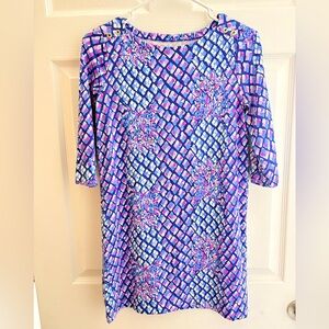 Lilly Pulitzer Sophie Dress Toe in pineapple print XL 12-14